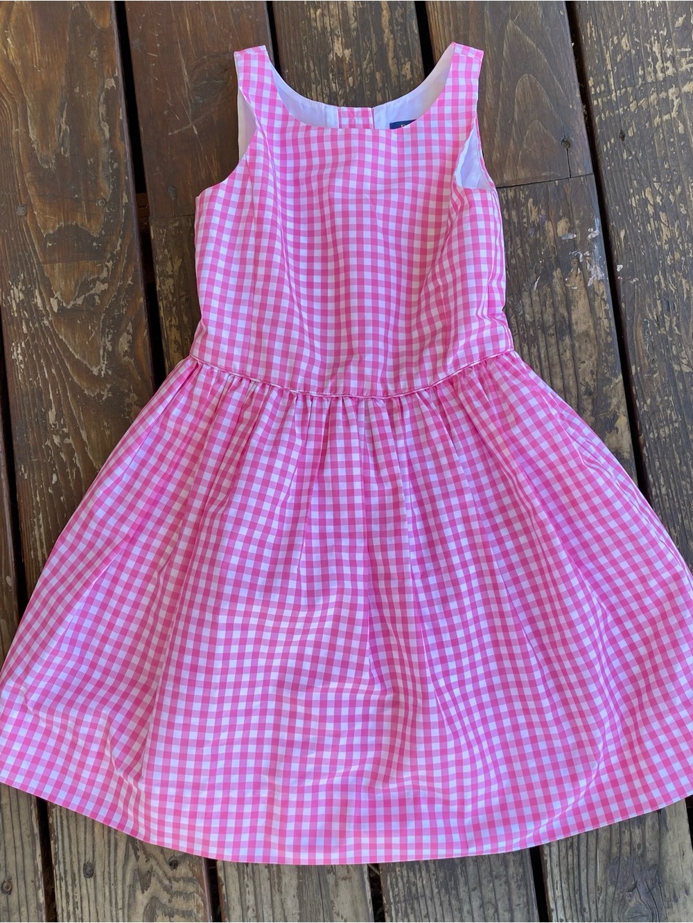 Polo Ralph Lauren pink and white checked picnic dress
